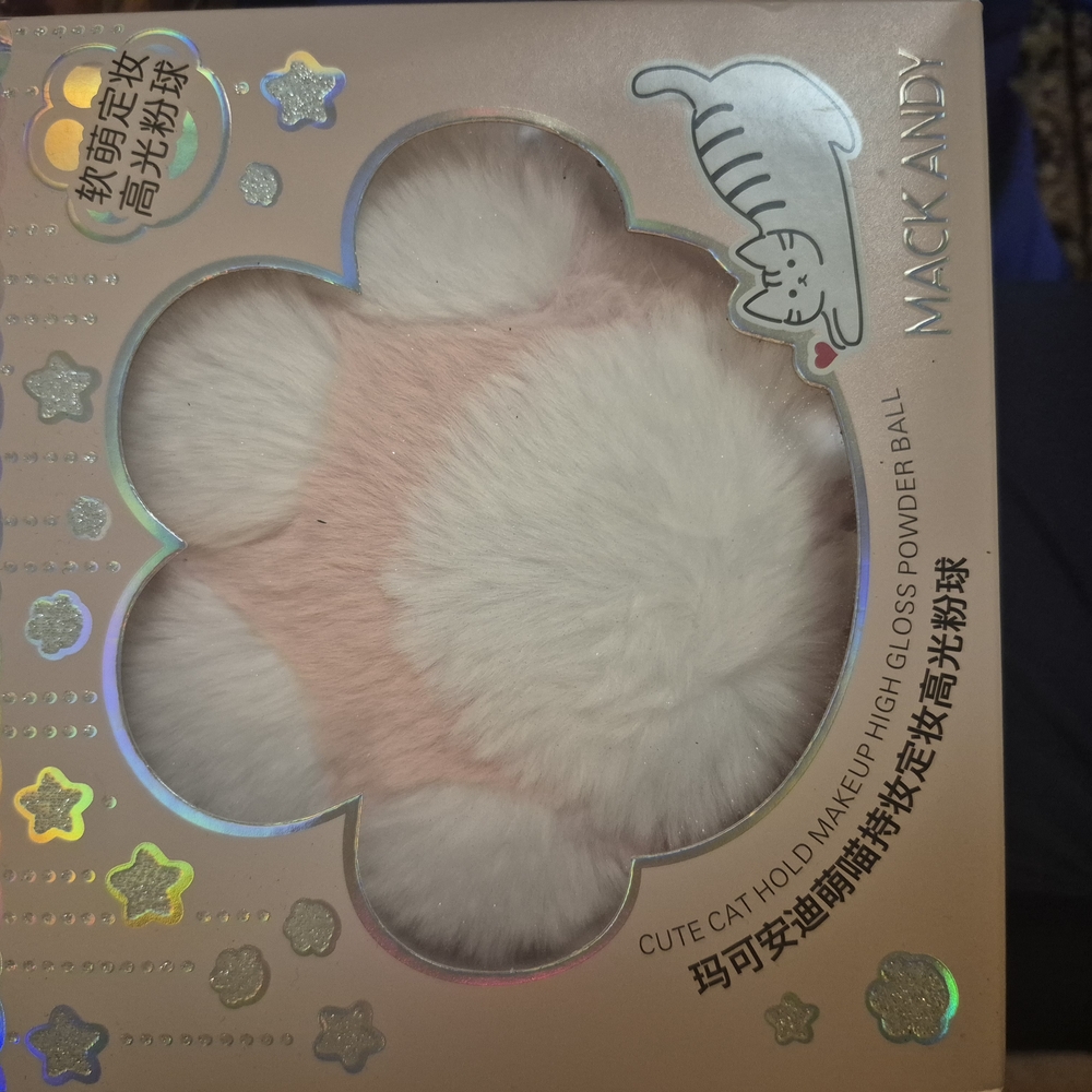 Mackandy Cute Cat Paw Makeup Powder Puff